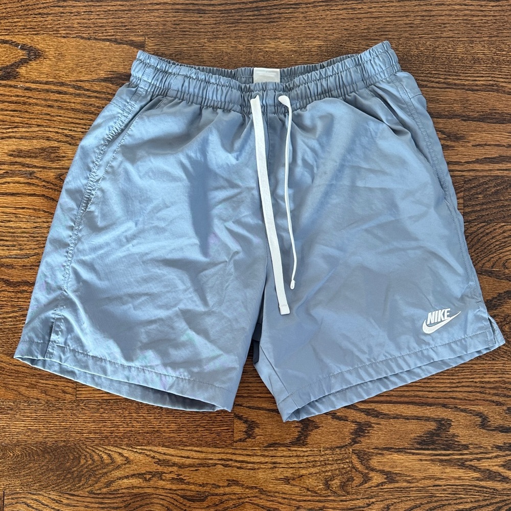 Nike Gray/blue workout Shorts - men's size small